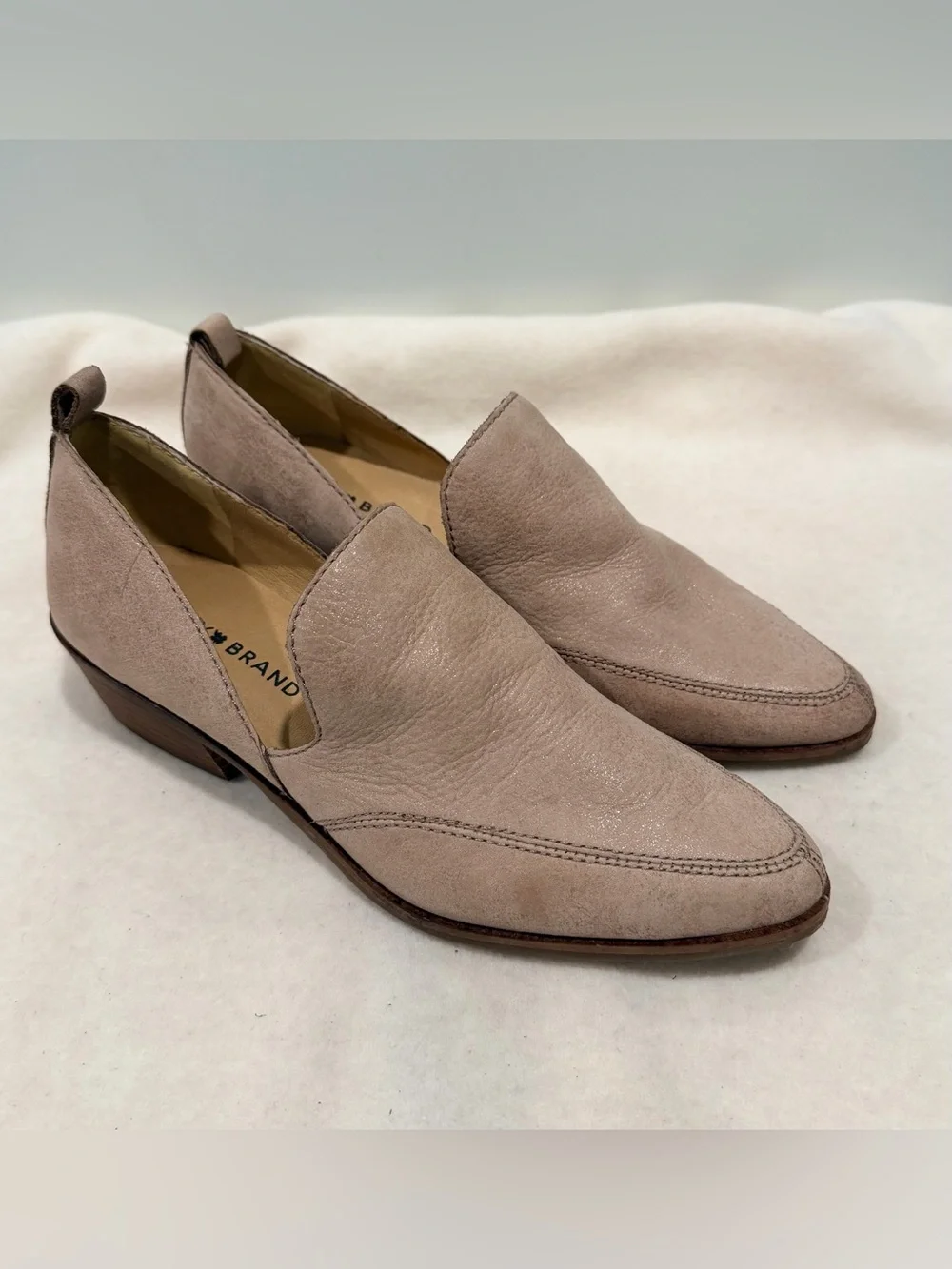 Lucky Brand Women’s Mahzan Suede Slip-On Loafers in Hazel Size 6.5